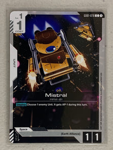 Mistral - GD01-078 C - Gundam Card Game GD01 Newtype Rising