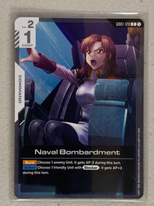 Naval Bombardment - GD01-120 C - Gundam Card Game GD01 Newtype Rising
