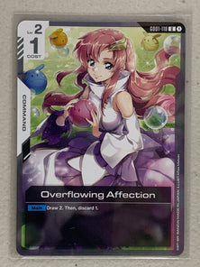 Overflowing Affection - GD01-118 U - Gundam Card Game GD01 Newtype Rising