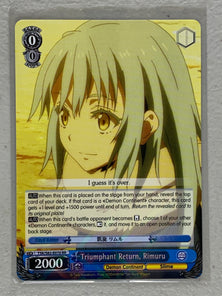 Triumphant Return, Rimuru - TSK/S82-E070 RR - Weiss Schwarz That Time I Got Reincarnated as a Slime Vol.2