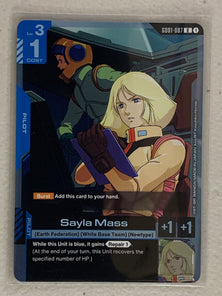 Sayla Mass - GD01-087 R - Gundam Card Game GD01 Newtype Rising