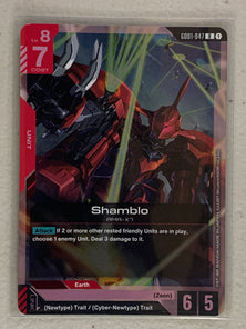 Shamblo - GD01-047 R - Gundam Card Game GD01 Newtype Rising
