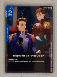 Signs of a Revolution - GD01-104 C - Gundam Card Game GD01 Newtype Rising