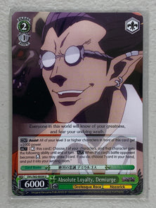 Absolute Loyalty, Demiurge - OVL/S62-E039 U - Weiss Schwarz Nazarick: Tomb of the Undead Vol.1