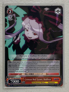 Crimson Red Tyrant, Shalltear - OVL/S62-TE16 TD - Weiss Schwarz Nazarick: Tomb of the Undead Vol.1