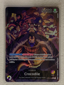 Crocodile (Alternate Art) - OP04-058 L - One Piece Card Game Kingdom of Intrigue OP-04