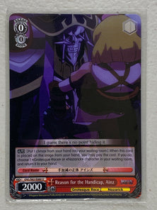 Reason for the Handicap, Ainz - OVL/S62-E060 U - Weiss Schwarz Nazarick: Tomb of the Undead Vol.1