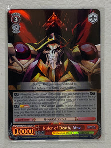 Ruler of Death, Ainz - OVL/S62-TE17S SR - Weiss Schwarz Nazarick: Tomb of the Undead Vol.1
