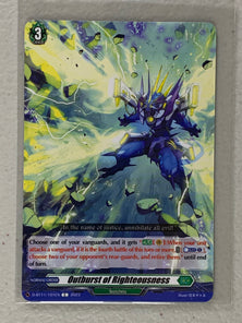 Outburst of Righteousness D-BT11/101EN - Cardfight Vanguard Clash of the Heroes