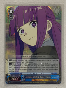 Commendable Feat, Fern SFN/S108-E095S SR Weiss Schwarz Frieren: Beyond Journey's End