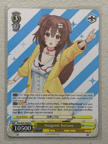 Inugami Korone - HOL/W91-E020 U - Weiss Schwarz Hololive Production
