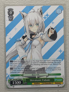 Shirakami Fubuki - HOL/W91-E048 U - Weiss Schwarz Hololive Production