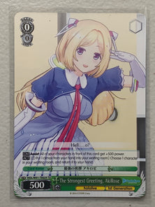 The Strongest Greeting, AkiRose - HOL/W91-TE029 TD - Weiss Schwarz Hololive Production