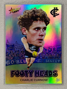 #FH012 Charlie Curnow - Carlton Blues - Footy Heads - 2024 AFL Footy Stars