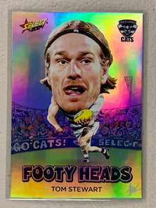 #FH035 Tom Stewart - Geelong Cats - Footy Heads - 2024 AFL Footy Stars