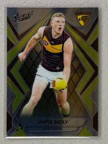 #L98 James Sicily - Hawthorn Hawks - Luminous Base - 2024 AFL Footy Stars