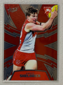 #LT350 Angus Sheldrick Numbered 061/599- Sydney Swans - Luminous Thunderbolt - 2024 AFL Footy Stars