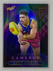 #SK009 Charlie Cameron - Brisbane Lions - Stats Kings - 2024 AFL Footy Stars