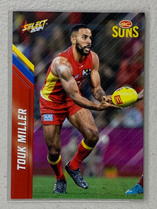 #086 Touk Miller - Gold Coast Suns - AFL Common - 2024 AFL Footy Stars