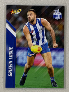 #114 Griffin Logue - North Melbourne Kangaroos - AFL Common - 2024 AFL Footy Stars