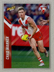 #160 Chad Warner - Sydney Swans - AFL Common - 2024 AFL Footy Stars