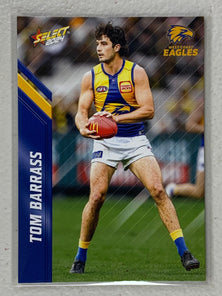 #162 Tom Barrass - West Coast Eagles - AFL Common - 2024 AFL Footy Stars