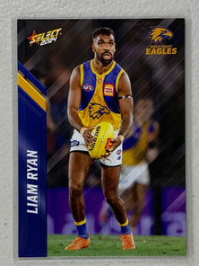 #168 Liam Ryan - West Coast Eagles - AFL Common - 2024 AFL Footy Stars