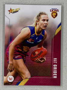 #185 Nat Grider - Brisbane Lions - AFLW Common - 2024 AFL Footy Stars