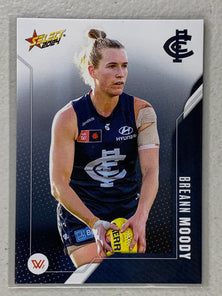 #188 Breann Moody - Carlton Blues - AFLW Common - 2024 AFL Footy Stars