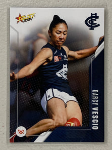 #189 Darcy Vescio - Carlton Blues - AFLW Common - 2024 AFL Footy Stars