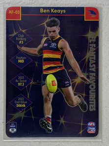 #AF-03 Ben Keays - Adelaide Crows - AFL Fantasy Favourites - 2023 AFL Team Coach