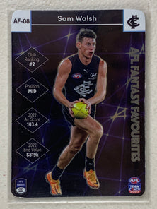 #AF-08 Sam Walsh - Carlton Blues - AFL Fantasy Favourites - 2023 AFL Team Coach