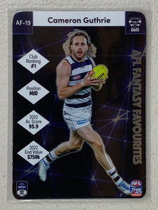 #AF-19 Cameron Guthrie - Geelong Cats - AFL Fantasy Favourites - 2023 AFL Team Coach