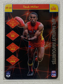 #AF-22 Touk Miller - Gold Coast Suns - AFL Fantasy Favourites - 2023 AFL Team Coach