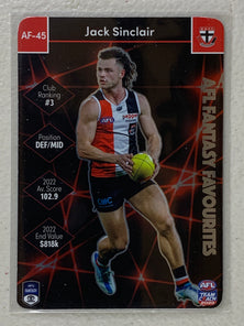 #AF-45 Jack Sinclair - St Kilda Saints - AFL Fantasy Favourites - 2023 AFL Team Coach