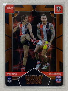 #FD-15 Max King / Tim Membrey - St Kilda Saints - AFL Fantasy Duos - 2023 AFL Team Coach