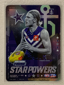 #SP-29 Hayden Young - Fremantle Dockers - AFL Star Powers Silver - 2023 AFL Team Coach