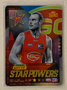 #SP-40 Jarrod Witts - Gold Coast Suns - AFL Star Powers Silver - 2023 AFL Team Coach
