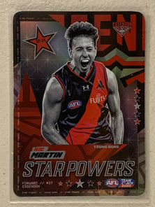#SP-24 Nic Martin - Essendon Bombers - AFL Star Powers Silver - 2023 AFL Team Coach