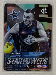 #SP-11 Patrick Cripps - Carlton Blues - AFL Star Powers Silver - 2023 AFL Team Coach
