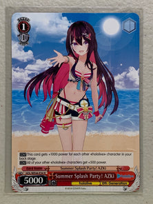 Summer Splash Party! AZKi - HOL/WE44-E34 N - Weiss Schwarz Hololive Production Summer Collection