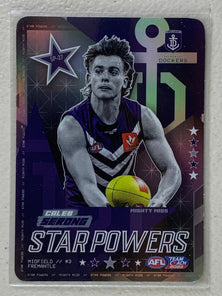 #SP-27 Caleb Serong - Fremantle Dockers - AFL Star Powers Silver - 2023 AFL Team Coach