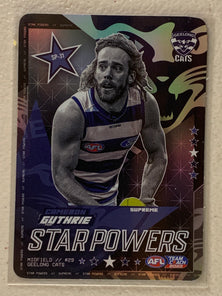 #SP-31 Cameron Guthrie - Geelong Cats - AFL Star Powers Silver - 2023 AFL Team Coach