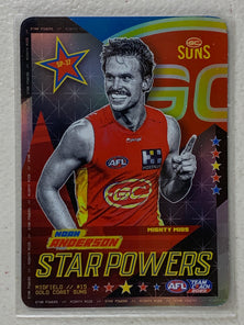 #SP-37 Noah Anderson - Gold Coast Suns - AFL Star Powers Silver - 2023 AFL Team Coach
