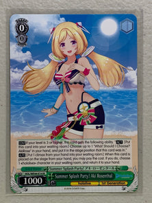 Summer Splash Party! Aki Rosenthal - HOL/WE44-E14 N - Weiss Schwarz Hololive Production Summer Collection