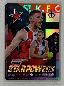 #SP-75 Sebastian Ross - St Kilda Saints - AFL Star Powers Team - 2023 AFL Team Coach