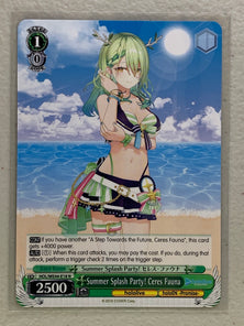 Summer Splash Party! Ceres Fauna - HOL/WE44-E18 N - Weiss Schwarz Hololive Production Summer Collection