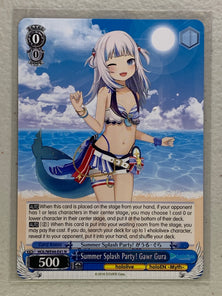 Summer Splash Party! Gawr Gura - HOL/WE44-E41 N - Weiss Schwarz Hololive Production Summer Collection