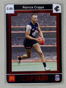 #C-03 Patrick Cripps - Carlton Blues - AFL Captains Red - 2023 AFL Team Coach
