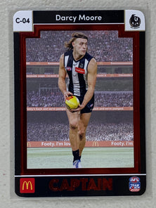 #C-04 Darcy Moore - Collingwood Magpies - AFL Captains Red - 2023 AFL Team Coach